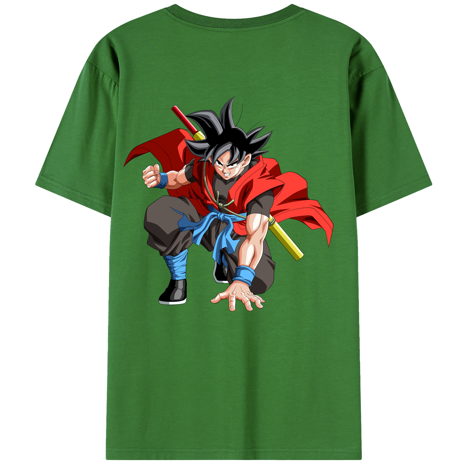 （画像用） ドラゴンボール 孫悟空（そん ごくう）Son Goku カカロット DRAGON BALL Kakarotto レディース半袖Tシャツ(バックプリント)